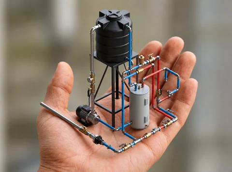 Borehole drilling Setup